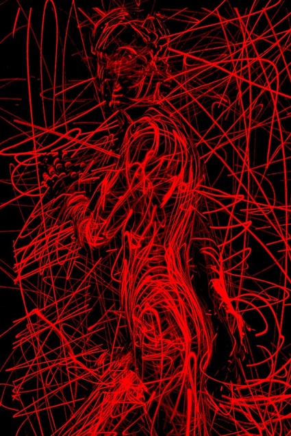 Linien in Rot series 3